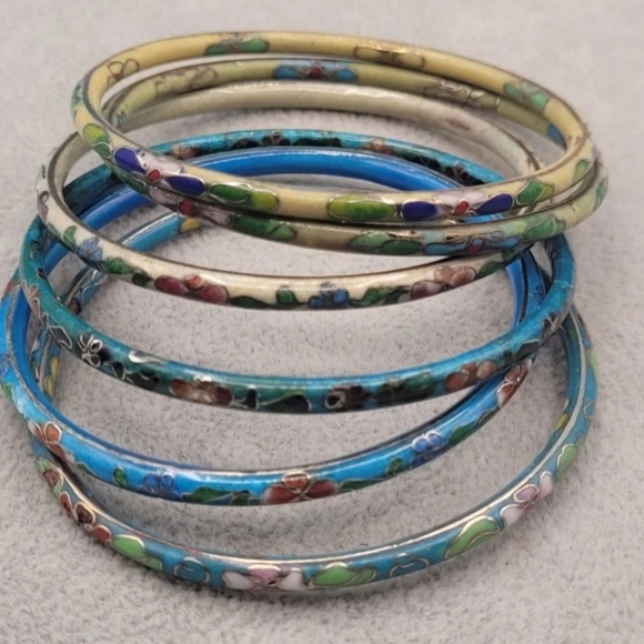 1 Cloisonne Enamel Bangle - Picture 6 of 9